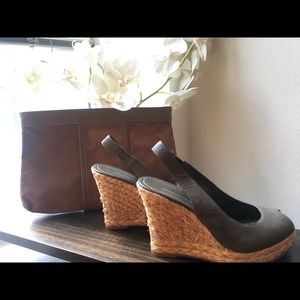 Banana Republic Espadrille Wedges Sz 7